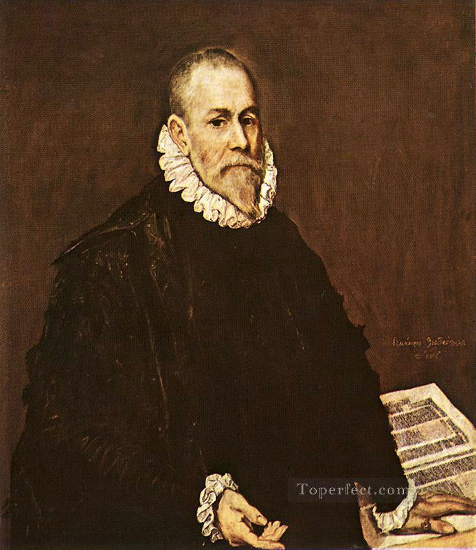 Portrait of a Doctor 1577 Mannerism Spanish Renaissance El Greco Oil Paintings